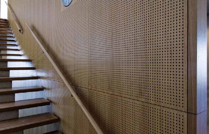 akustik ahşap delikli duvar panelleri