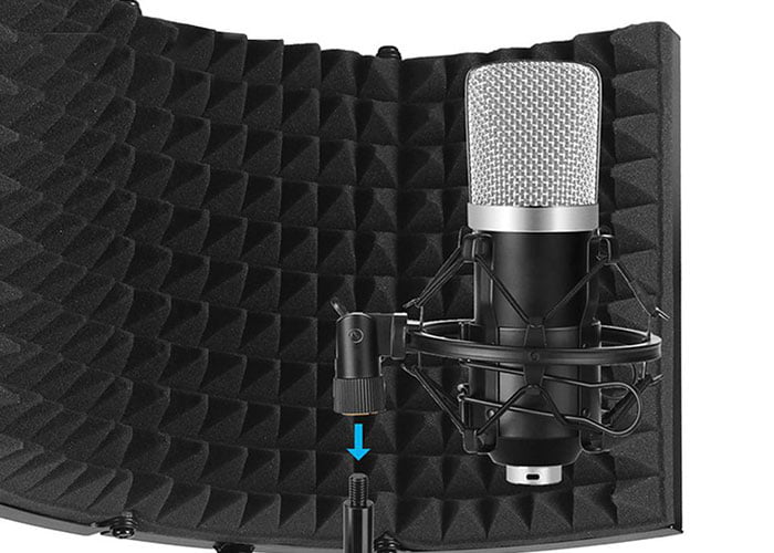akustik mikrofon paneli uygulama